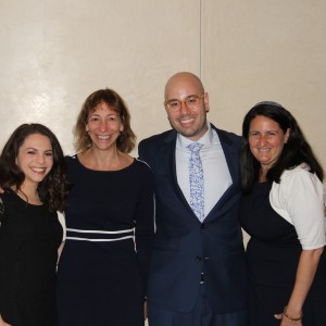 Ashley Weitzman; Executive Director, Barbara Zakin; newly elected Rabbi Greg D. Weitzman, and Rabbi Sari R. Laufer