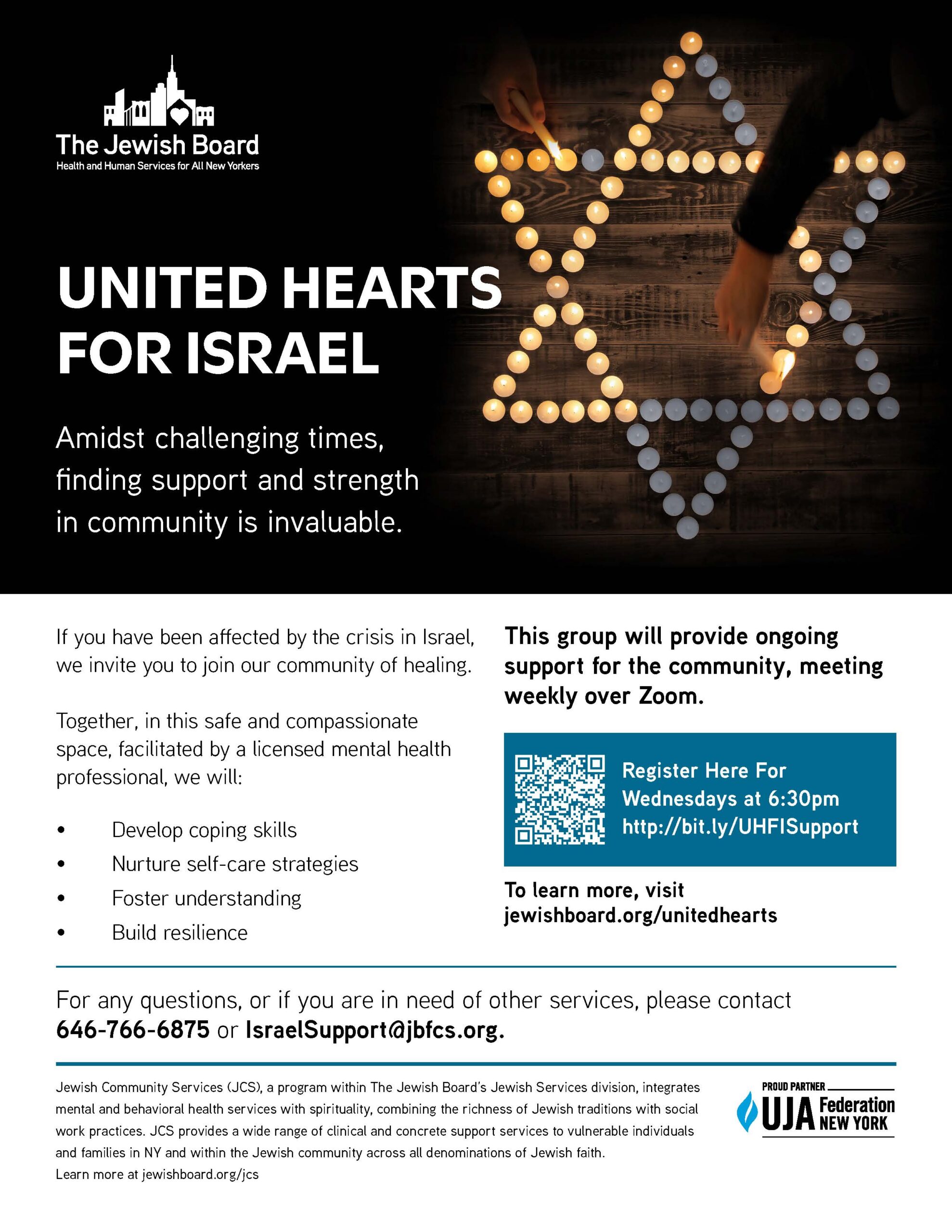 United Hearts for Israel Support Group - Congregation Rodeph Sholom