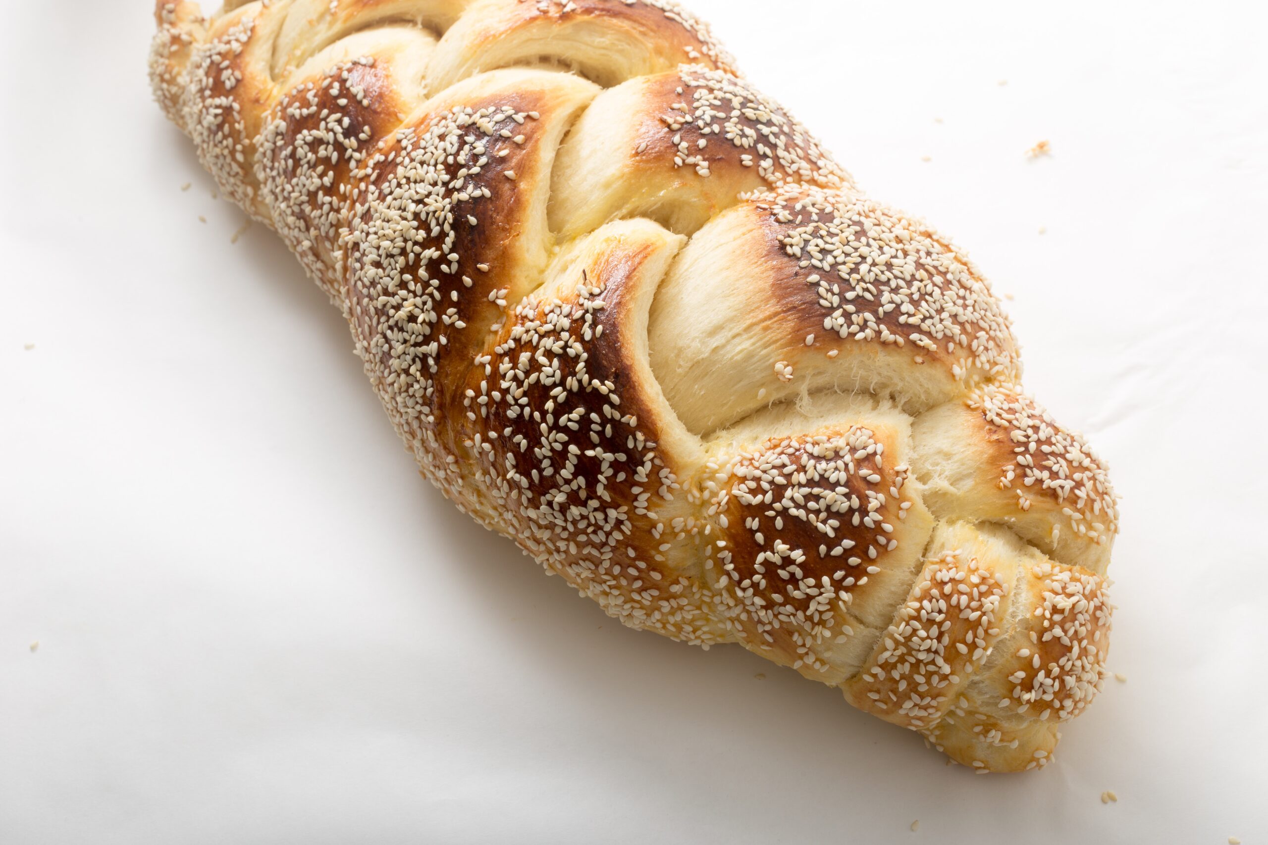 A challah with seeds for Shabbat Tribe